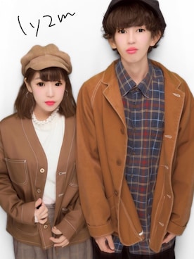 「coen（コーエン）のアイテム（その他アウター）」を使った、けんた。さん（メンズ・164cm）の春コーディネート
