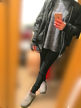 「BACKS（バックス）のアイテム（パンツ）」を使った、のんさん（レディース・145cm）の冬コーディネート