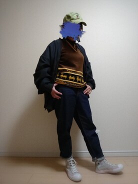 「johnbull」｜「アイテム（ブルゾン）」を使った、nakoさん（レディース・155cm）の冬コーディネート