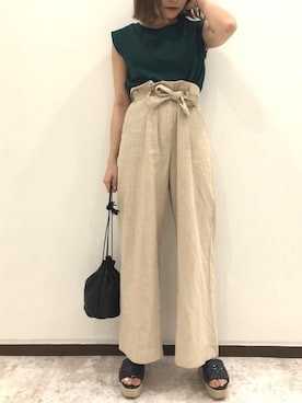 「アントマリーズ」｜「アイテム（トップス）」を使った、くすみんさん（レディース・153cm）の夏コーディネート