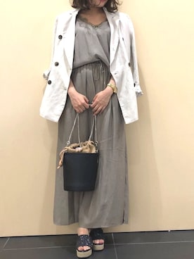 「アントマリーズ」｜くすみんさん（レディース・153cm）の夏コーディネート