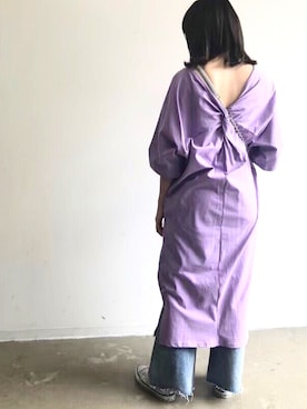 「MARC JACOBS（マークジェイコブス）のアイテム（ショルダーバッグ）」を使った、くすみんさん（レディース・153cm）の春コーディネート