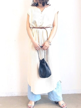 「the case（ザケース）のアイテム」を使った、くすみんさん（レディース・153cm）の夏コーディネート