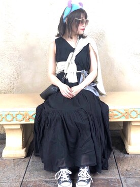 「H&M（エイチ・アンド・エム）のアイテム（バッグ）」を使った、くすみんさん（レディース・153cm）の夏コーディネート