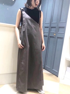 「アイテム（タンクトップ）」を使った、くすみんさん（レディース・153cm）の夏コーディネート