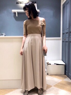 「MARC JACOBS（マークジェイコブス）のアイテム（ショルダーバッグ）」を使った、くすみんさん（レディース・153cm）の夏コーディネート