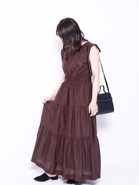 「Aunt Marie's（アントマリーズ）のアイテム（サンダル）」を使った、くすみんさん（レディース・153cm）の夏コーディネート