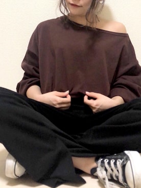 「CONVERSE（コンバース）のconverse（コンバース） ALL STAR OX（オールスターOX）（スニーカー）」を使った、くすみんさん（レディース・153cm）の秋コーディネート