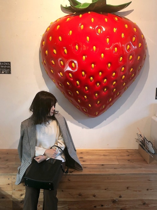 くすみん Yard Plus イオンモール岡山店 Zaraのニット セーターを使ったコーディネート Wear