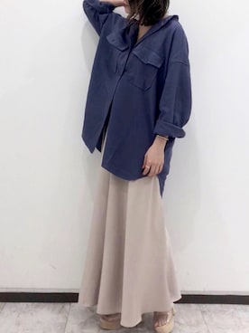 「LAGUNAMOON（ラグナムーン）のアイテム（パンプス）」を使った、くすみんさん（レディース・153cm）の春コーディネート