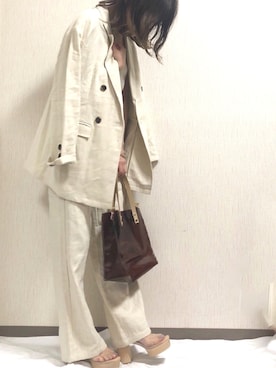 「LAGUNAMOON（ラグナムーン）のアイテム（パンプス）」を使った、くすみんさん（レディース・153cm）の春コーディネート