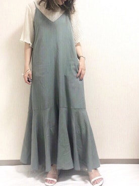 「アントマリーズ」｜「アイテム（ワンピース）」を使った、くすみんさん（レディース・153cm）の春コーディネート