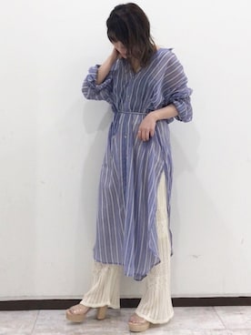 「LAGUNAMOON（ラグナムーン）のアイテム（パンプス）」を使った、くすみんさん（レディース・153cm）の春コーディネート