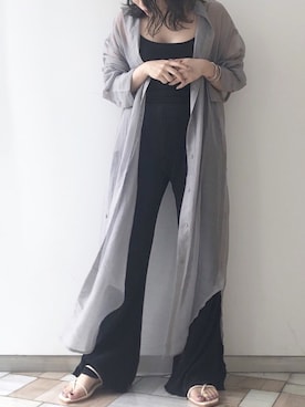 「flowriri（フロウリリ）のアイテム」を使った、くすみんさん（レディース・153cm）の夏コーディネート