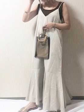 「アントマリーズ」｜「アイテム（その他）」を使った、くすみんさん（レディース・153cm）の春コーディネート