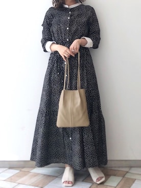 「アントマリーズ」｜「アイテム（その他）」を使った、くすみんさん（レディース・153cm）の夏コーディネート