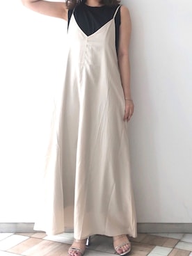 「アントマリーズ」｜「アイテム（ワンピース）」を使った、くすみんさん（レディース・153cm）の夏コーディネート