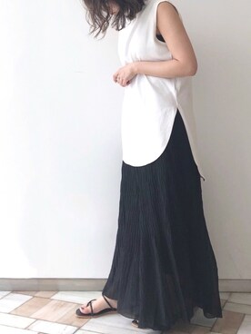 「アントマリーズ」｜「アイテム（その他）」を使った、くすみんさん（レディース・153cm）の夏コーディネート