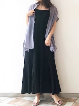 「アントマリーズ」｜「アイテム（ワンピース）」を使った、くすみんさん（レディース・153cm）の夏コーディネート