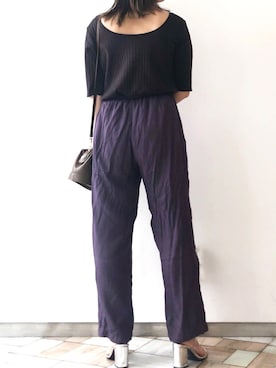 「アントマリーズ」｜「アイテム（その他）」を使った、くすみんさん（レディース・153cm）の夏コーディネート