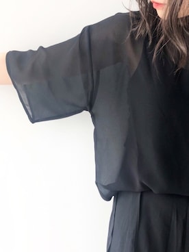 「アントマリーズ」｜「アイテム（トップス）」を使った、くすみんさん（レディース・153cm）の夏コーディネート