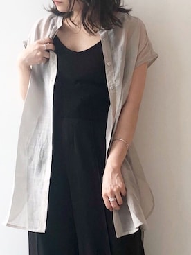 「アントマリーズ」｜「アイテム（その他）」を使った、くすみんさん（レディース・153cm）の夏コーディネート