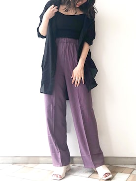 「アントマリーズ」｜くすみんさん（レディース・153cm）の夏コーディネート