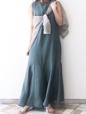 「yukichi.（ユキチ）のアイテム」を使った、くすみんさん（レディース・153cm）の夏コーディネート