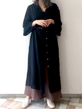 「flowriri（フロウリリ）のアイテム」を使った、くすみんさん（レディース・153cm）の夏コーディネート