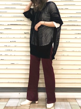 「flowriri（フロウリリ）のアイテム」を使った、くすみんさん（レディース・153cm）の夏コーディネート