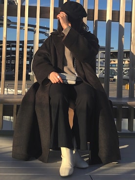 「MARC JACOBS（マークジェイコブス）のアイテム」を使った、くすみんさん（レディース・153cm）の冬コーディネート