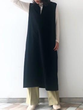 「アイテム（ジャンパースカート）」を使った、くすみんさん（レディース・153cm）の冬コーディネート