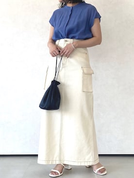 「the case（ザケース）のアイテム」を使った、くすみんさん（レディース・153cm）の春コーディネート