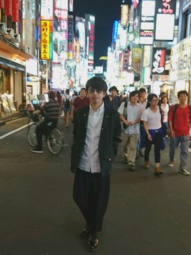 「CULLNI（クルニ）のアイテム（その他アウター）」を使った、takaさん（メンズ・170cm）の秋コーディネート
