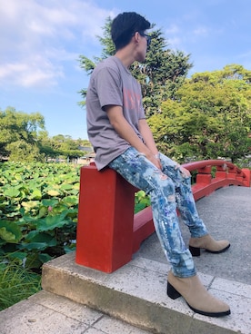 「ALCHEMIST（アルケミスト）のアイテム」を使った、Louisさん（メンズ・175cm）の春コーディネート