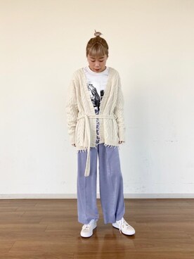 「CHARLIE JOE（チャーリージョー）のアイテム（トップス）」を使った、002709iiさん（レディース・165cm）の秋コーディネート