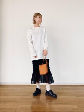 「MONKEY TIME（モンキータイム）のアイテム（アクセサリー）」を使った、002709iiさん（レディース・165cm）の冬コーディネート
