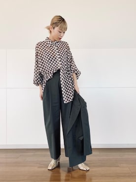 「ARRUM（アールム）のアイテム（サンダル）」を使った、002709iiさん（レディース・165cm）の冬コーディネート