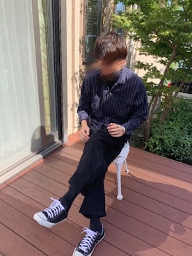 「H&M（エイチ・アンド・エム）のアイテム（ニット/セーター）」を使った、yuki🇮🇹さん（メンズ・184cm）の秋コーディネート