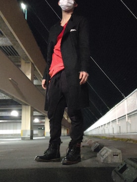 「THOM KROM（トムクロム）のアイテム（パンツ）」を使った、Keyさん（メンズ・175cm）の春コーディネート