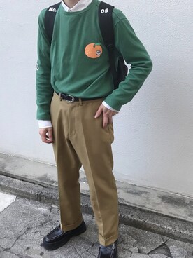 「ADERERROR（アーダーエラー）のアイテム（バックパック/リュック）」を使った、Kouさん（メンズ・174cm）の春コーディネート