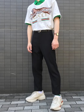 「CABANE de ZUCCa（カバンドズッカ）のアイテム（アナログ腕時計）」を使った、Kouさん（メンズ・174cm）の夏コーディネート
