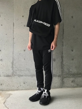 「PLACES+FACES（プレイシーズフェイシーズ）のアイテム（バッグ）」を使った、Kouさん（メンズ・174cm）の夏コーディネート