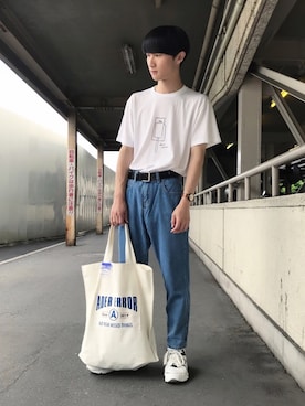 「CABANE de ZUCCa（カバンドズッカ）のアイテム（アナログ腕時計）」を使った、Kouさん（メンズ・174cm）の夏コーディネート