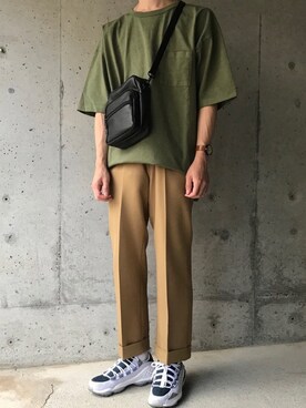 「CABANE de ZUCCa（カバンドズッカ）のアイテム（アナログ腕時計）」を使った、Kouさん（メンズ・174cm）の夏コーディネート