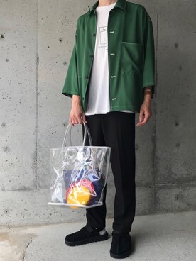 「CABANE de ZUCCa（カバンドズッカ）のアイテム（アナログ腕時計）」を使った、Kouさん（メンズ・174cm）の夏コーディネート