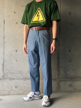 「JUNYA WATANABE MAN（ジュンヤワタナベマン）のアイテム（Tシャツ/カットソー）」を使った、Kouさん（メンズ・174cm）の夏コーディネート