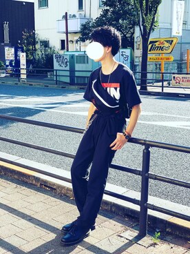 「Dr. Martens（ドクターマーチン）のDr.Martens / ドクターマーチン 1461 3EYE GIBSON SHOE 3ホール ギブソン シューズ ブーツ（ブーツ）」を使った、Leeさん（メンズ・172cm）の夏コーディネート