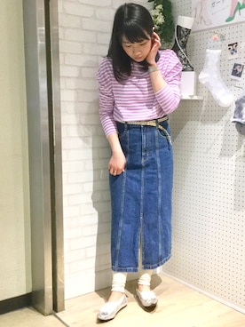 「ラベンダー」｜Natsu　Nakanoさん（レディース・157cm）の春コーディネート