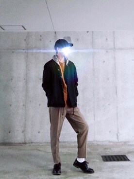 「H&M（エイチ・アンド・エム）のアイテム（その他シューズ）」を使った、M/Sさん（メンズ・178cm）の秋コーディネート